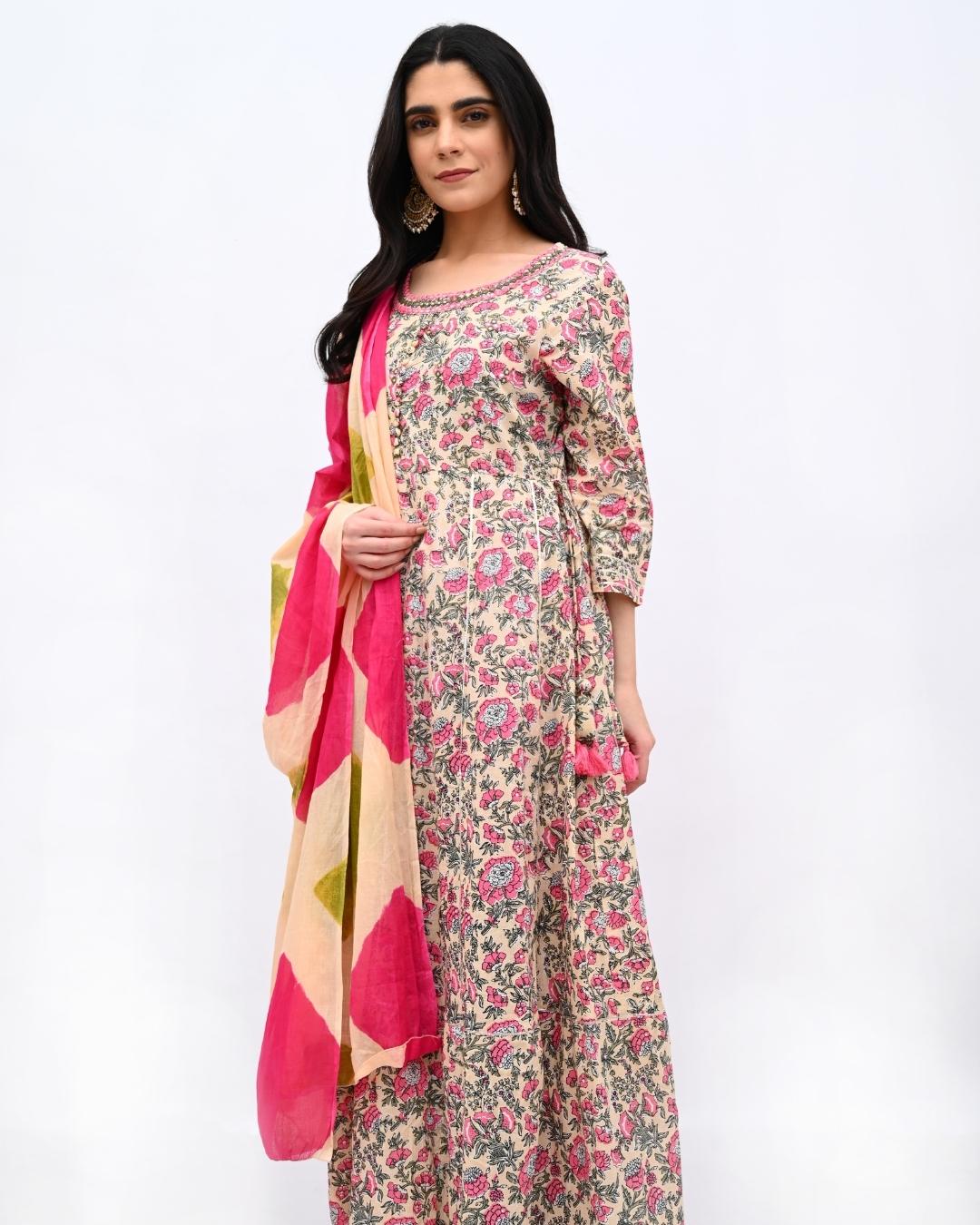 ANARKALI SUIT - PRINTED COTTON