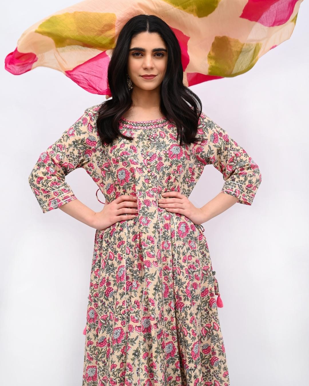 ANARKALI SUIT - PRINTED COTTON