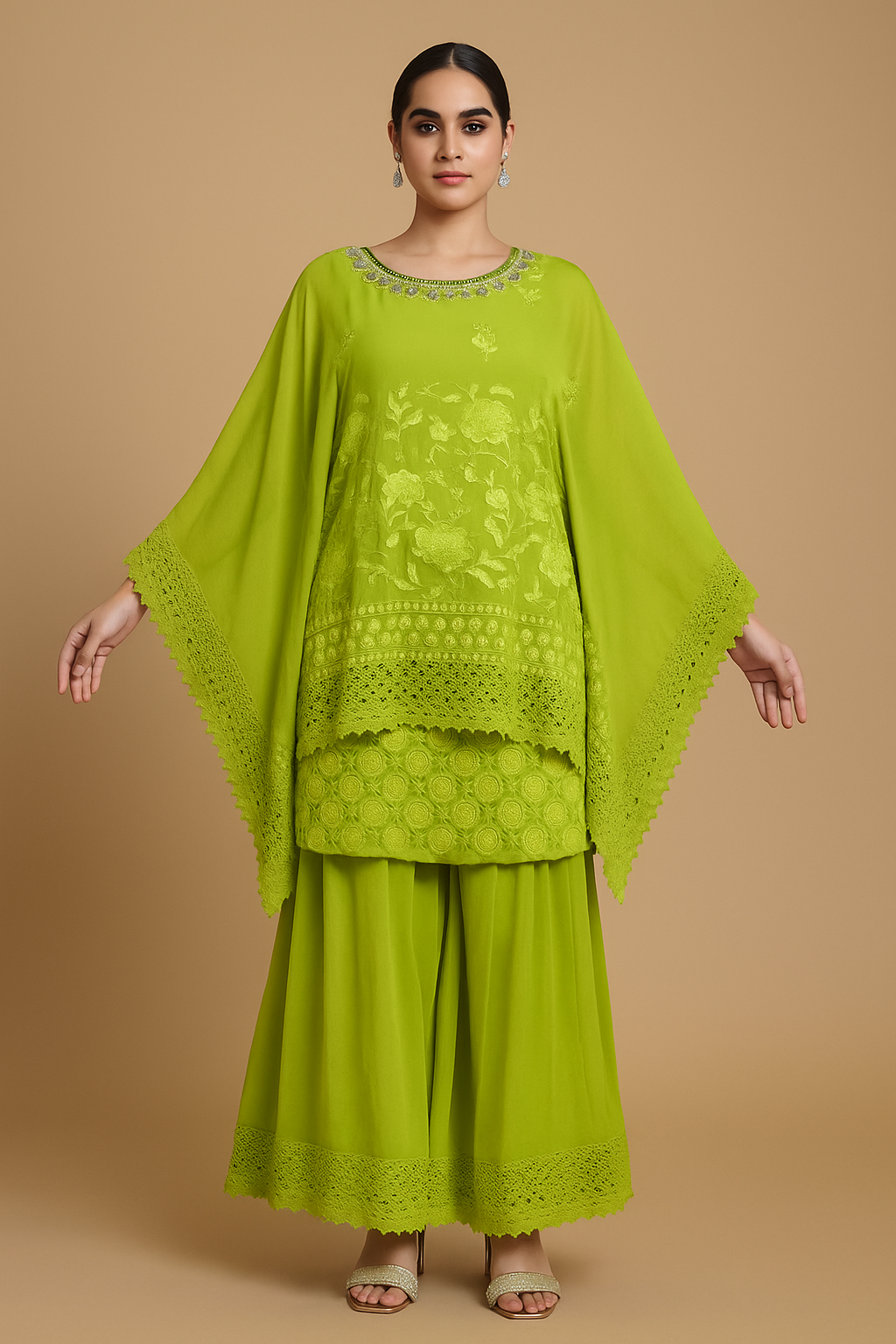 PARROT GREEN KAFTAN