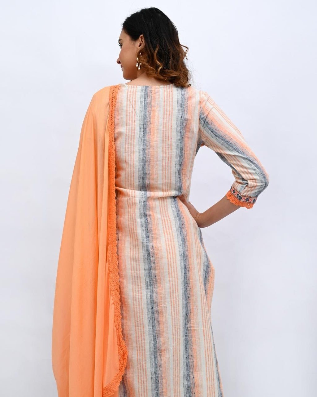 Orange Bohemian Suit set