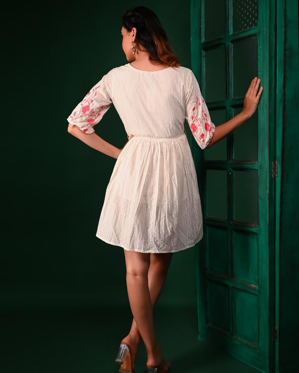 White Pink Tunic frock