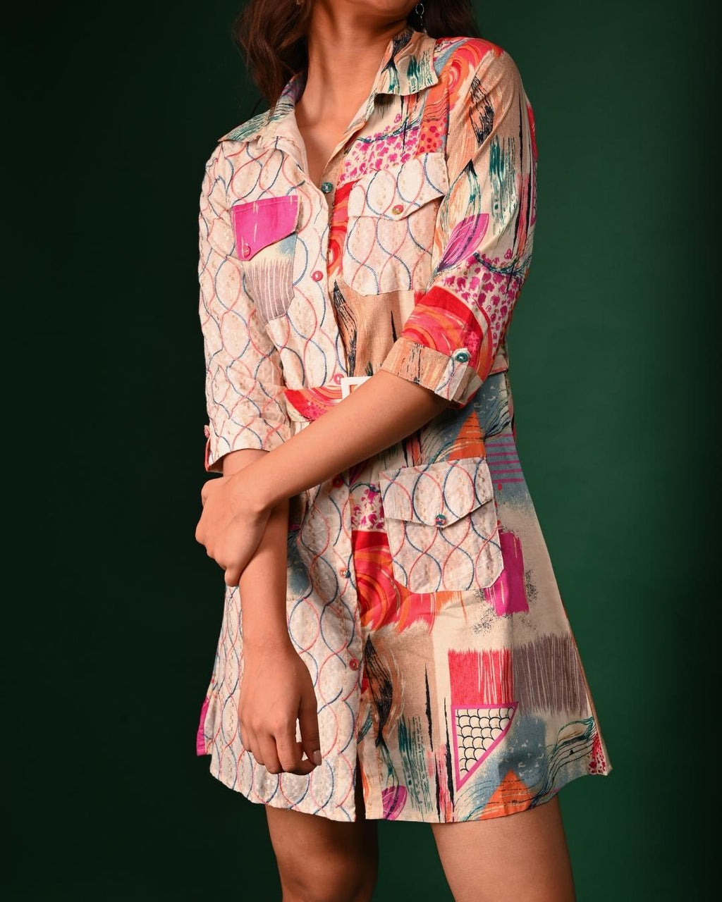 Multicolour Shirt dress