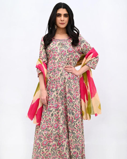 ANARKALI SUIT - PRINTED COTTON