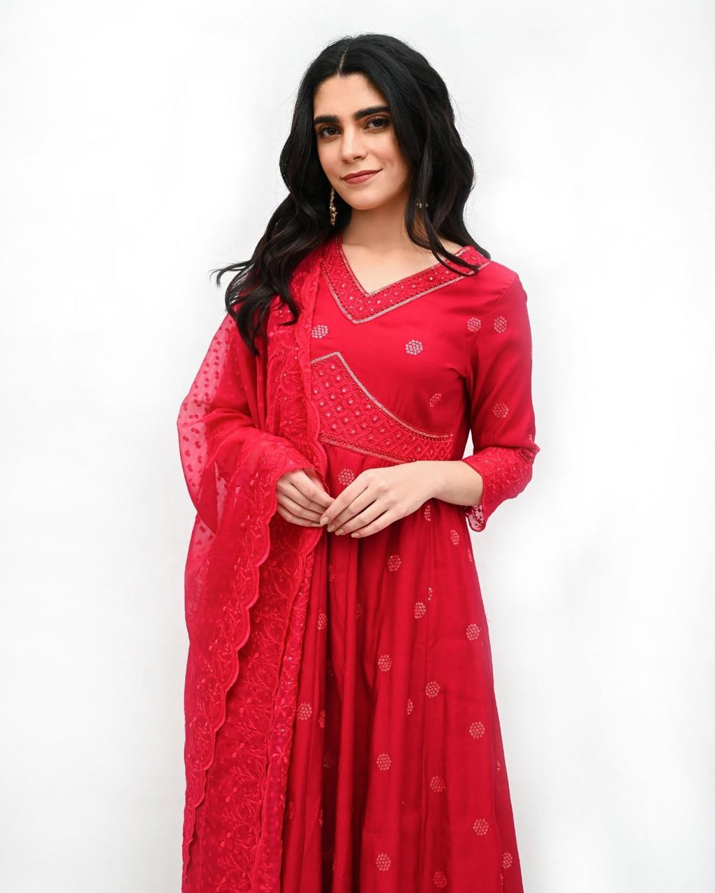 Yellow Cotton Anarkali