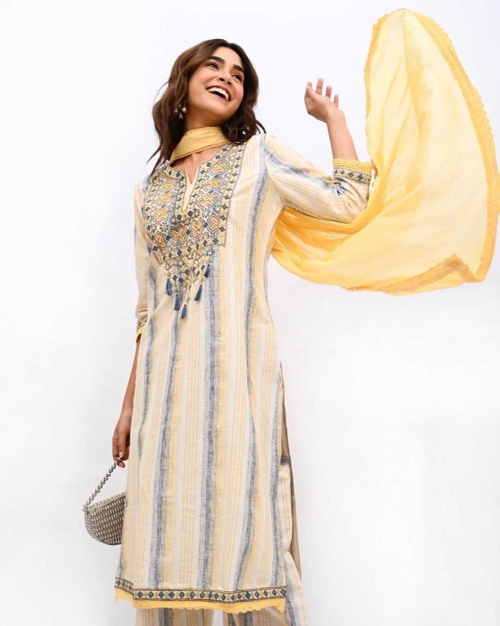 Orange Bohemian Suit set